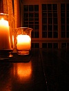 The library by candlelight